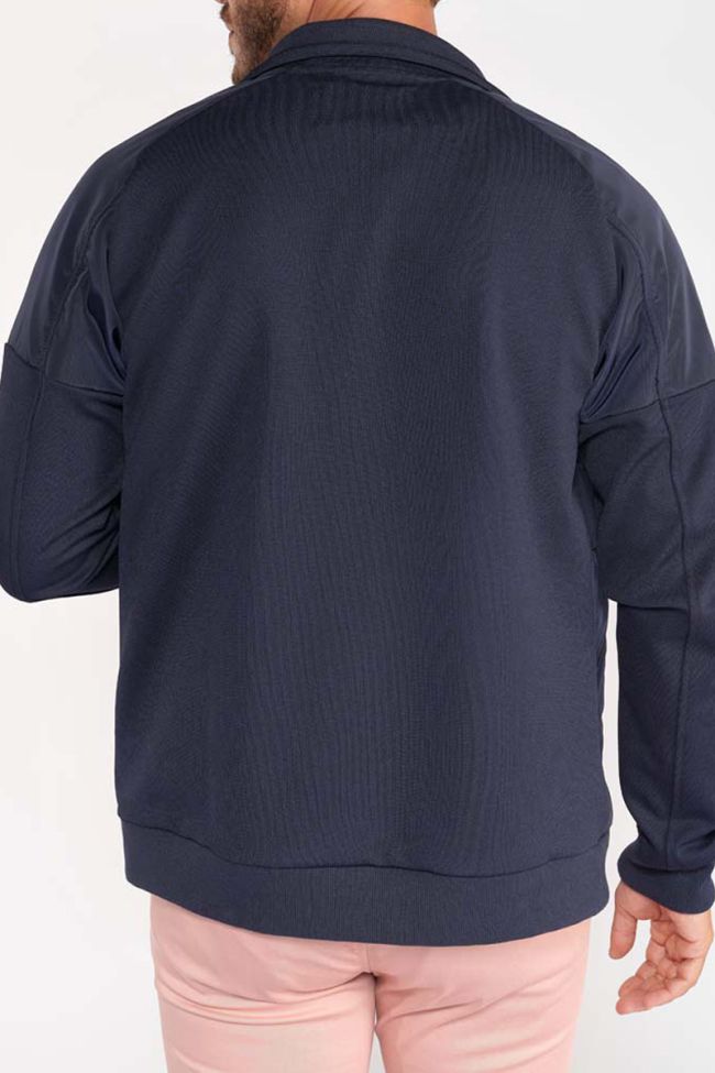 Sweat zippé Basel bleu marine 