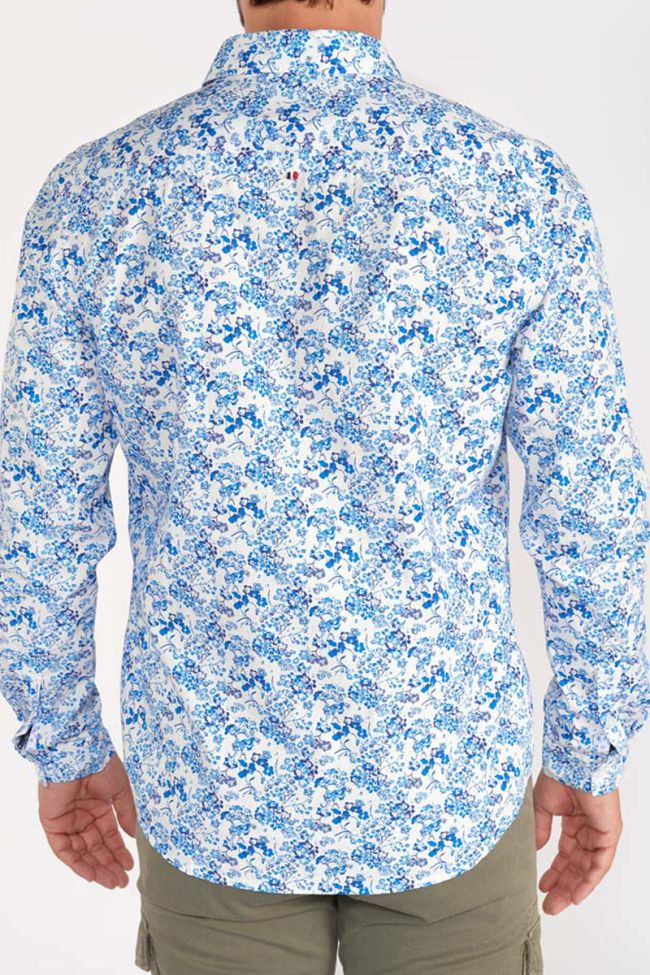 Chemise Branti blanche à motif fleuri