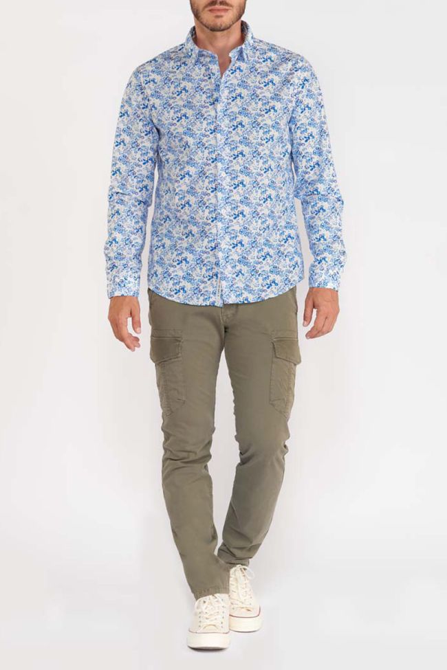 Chemise Branti blanche à motif fleuri
