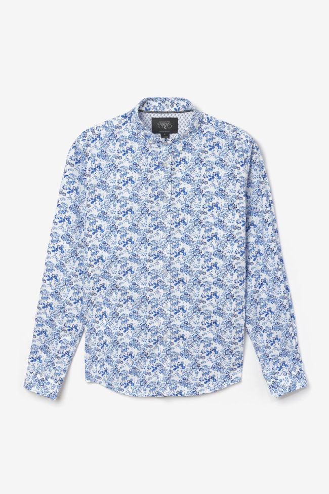 Chemise Branti blanche à motif fleuri