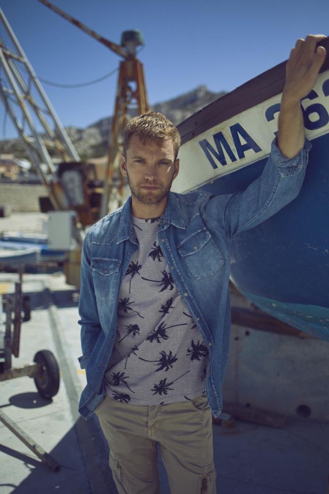 Chemise Juanito en jeans bleu délavé