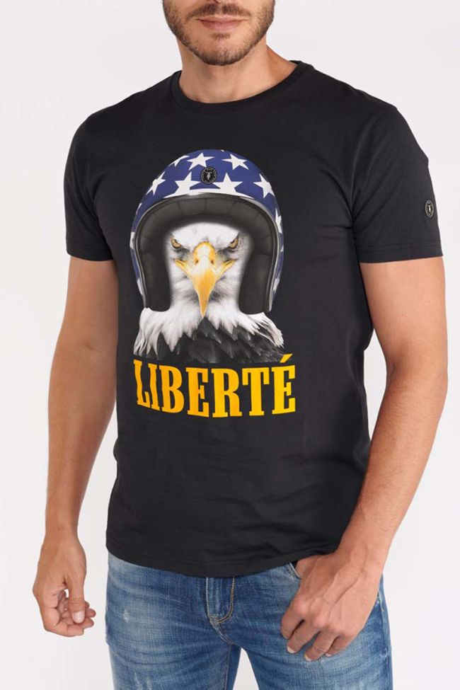 T-shirt Leaven noir imprimé