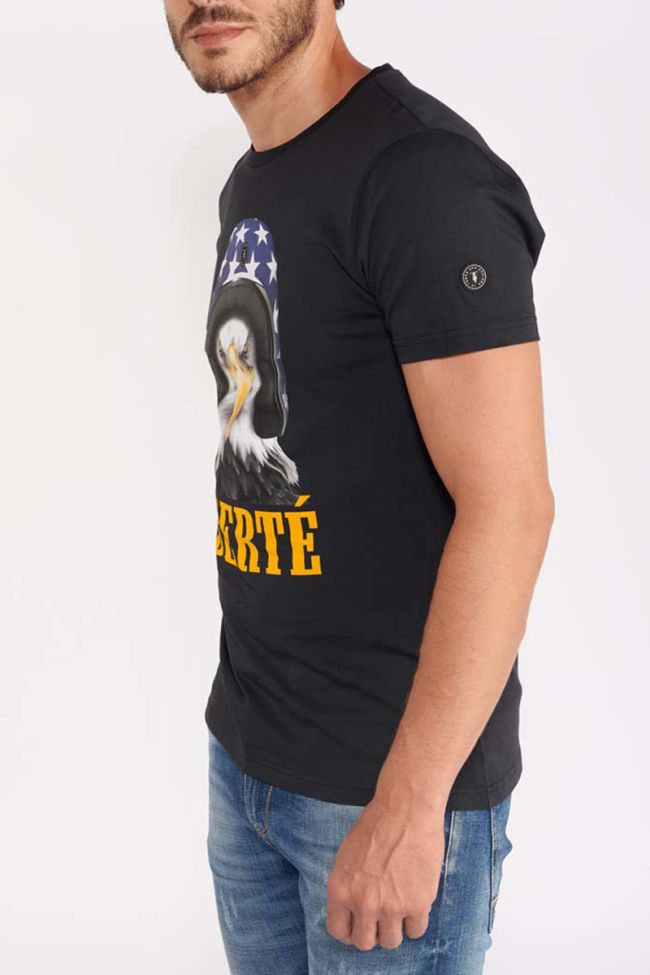 T-shirt Leaven noir imprimé