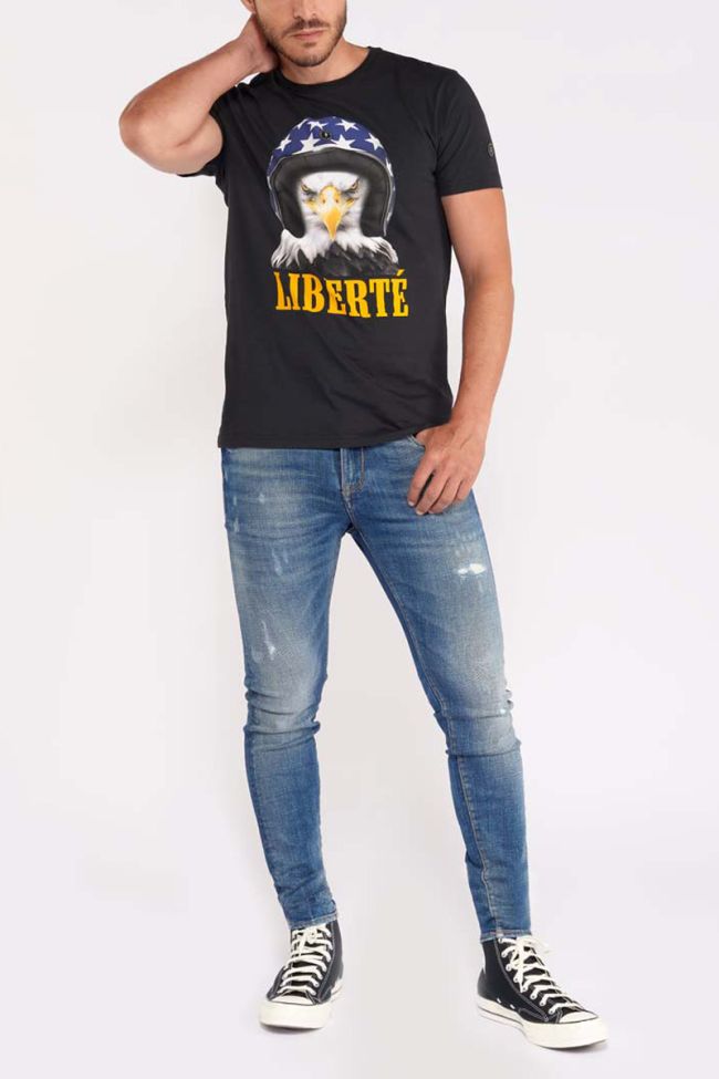 T-shirt Leaven noir imprimé