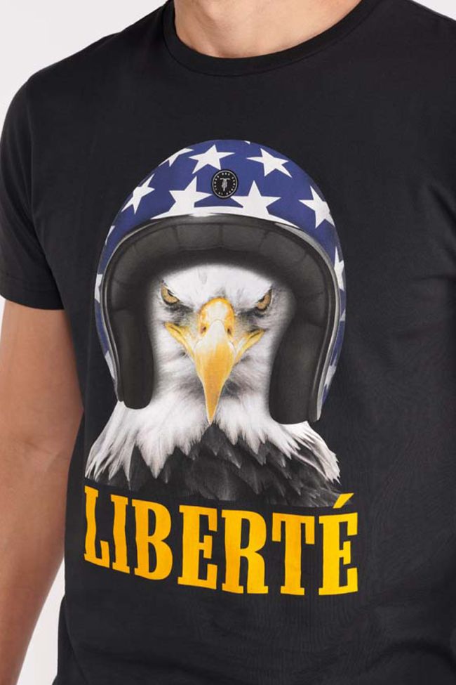 T-shirt Leaven noir imprimé