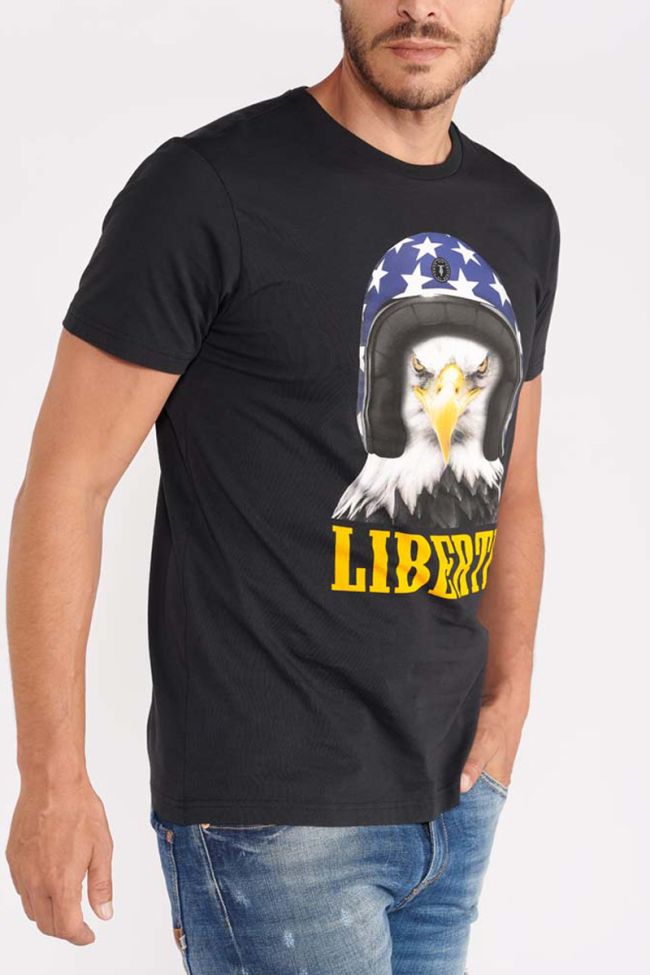 T-shirt Leaven noir imprimé