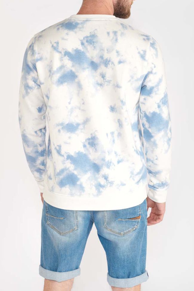 Sweat Marzac blanc et bleu