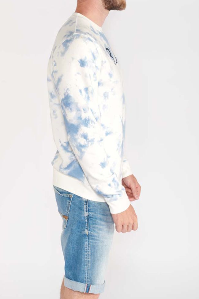 Sweat Marzac blanc et bleu