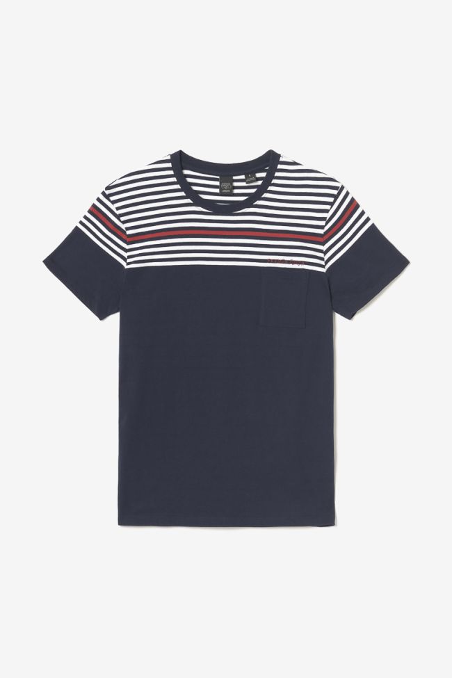 T-shirt Mixol marinière bleu nuit