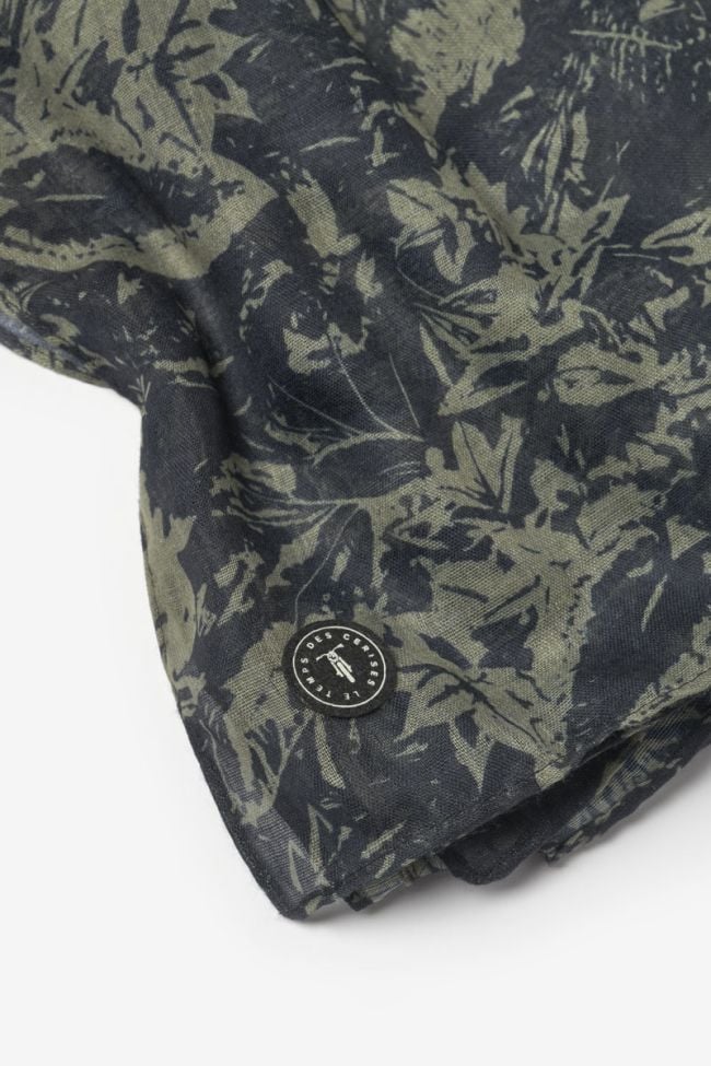 Foulard Ronel noir et kaki