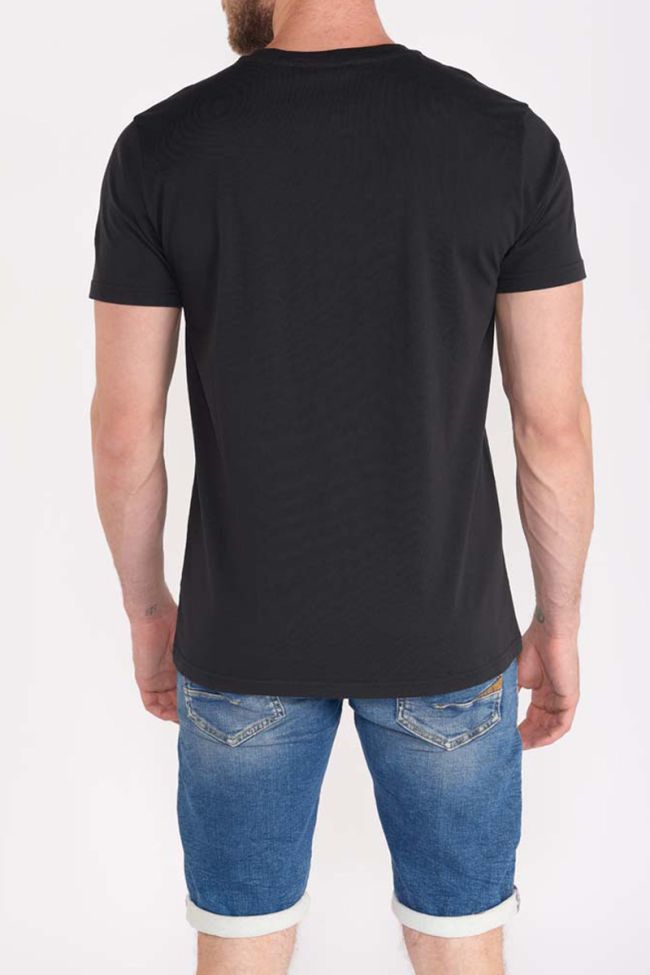 T-shirt Santa noir imprimé