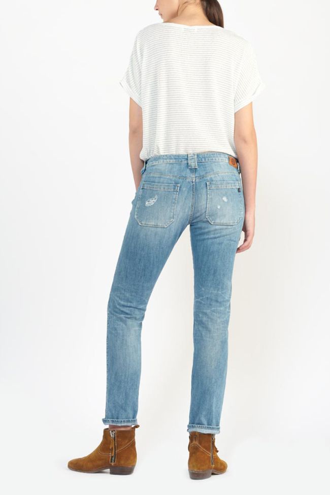 Jeans 200/43 boyfit Cara destroy bleu N°4