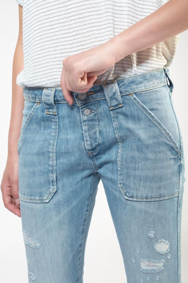 Jeans 200/43 boyfit Cara destroy bleu N°4