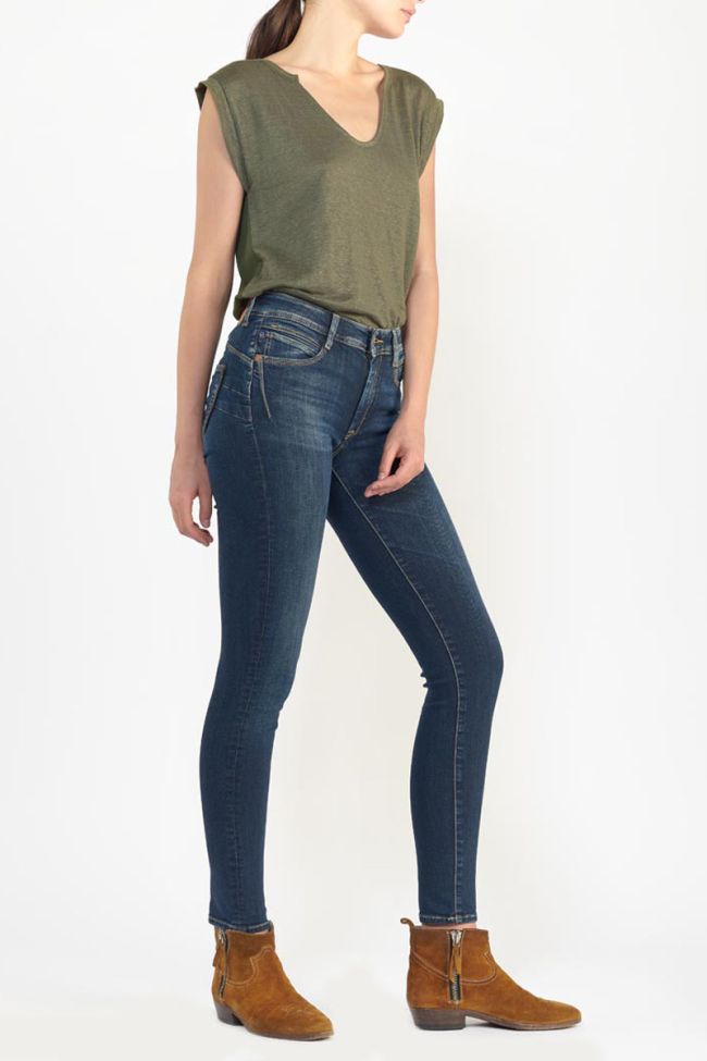 Jeans pulp slim Ath taille haute bleu N°1