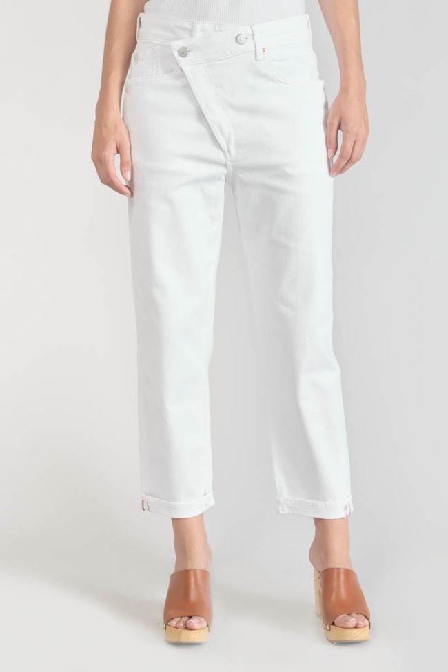 Jeans boyfit Cosy 7/8ème blanc 