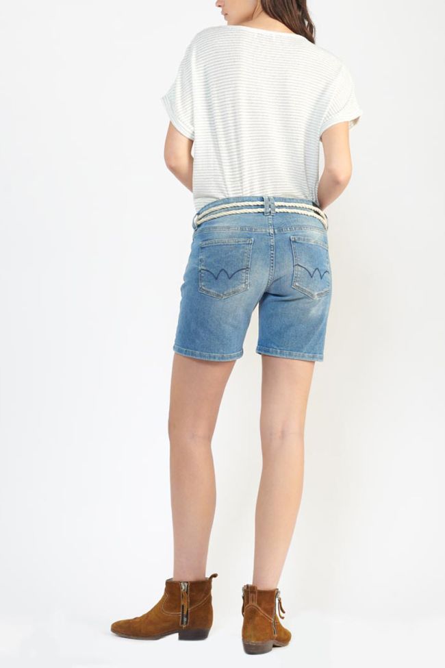 Bermuda Lami en jeans bleu délavé