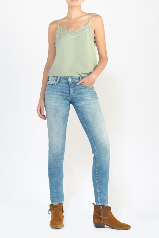 Jeans pulp slim Leova bleu N°4