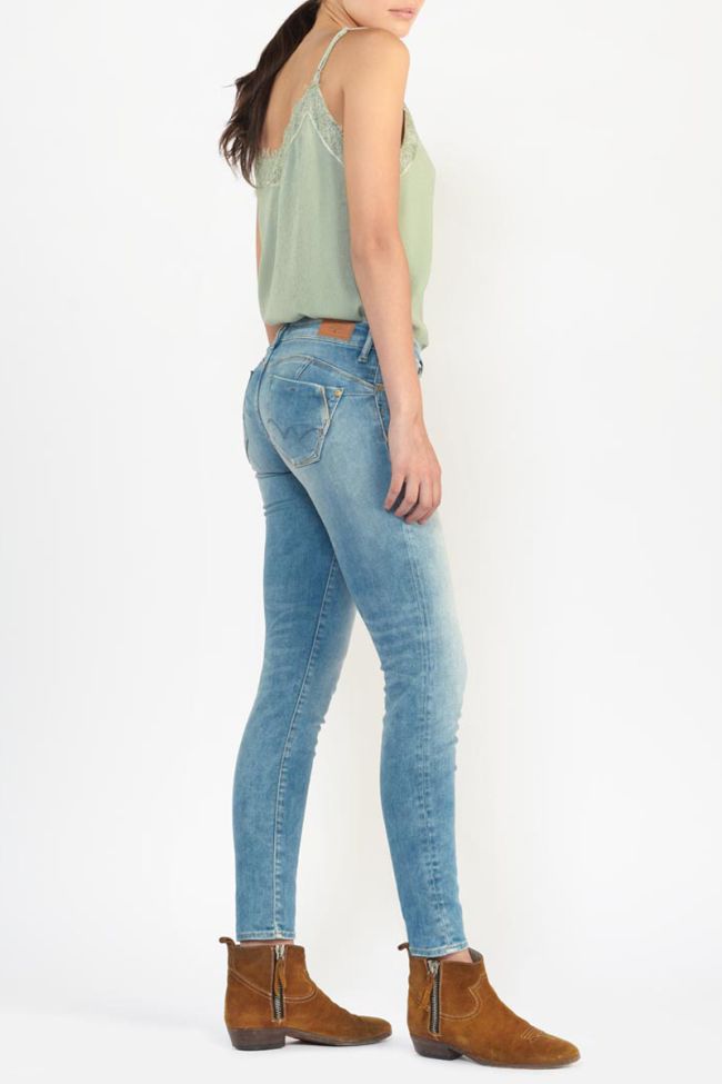 Jeans pulp slim Leova bleu N°4
