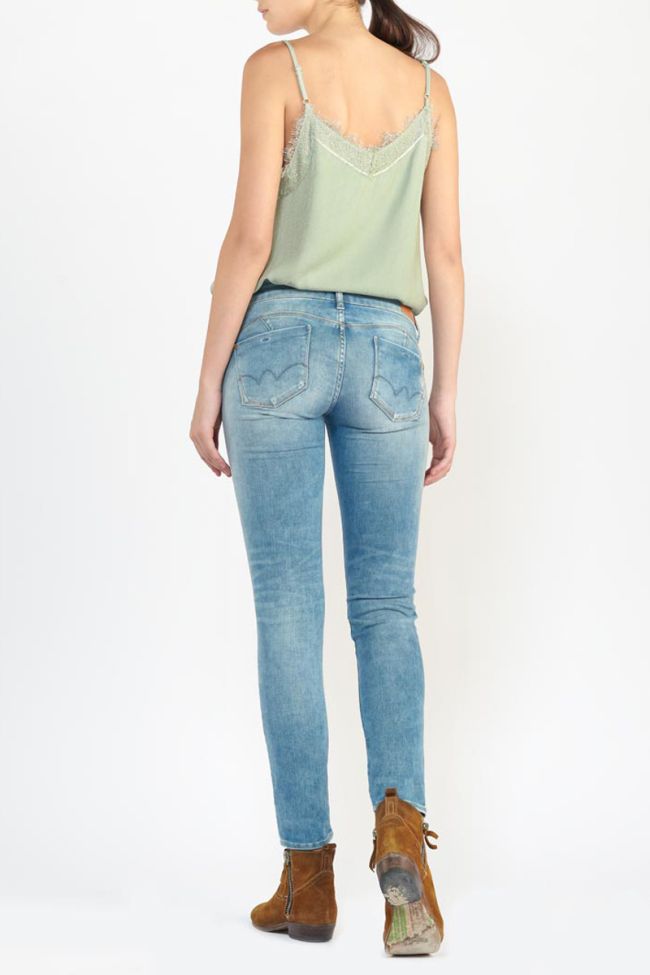 Jeans pulp slim Leova bleu N°4