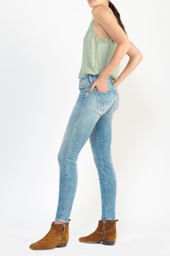 Jeans pulp slim Leova bleu N°4