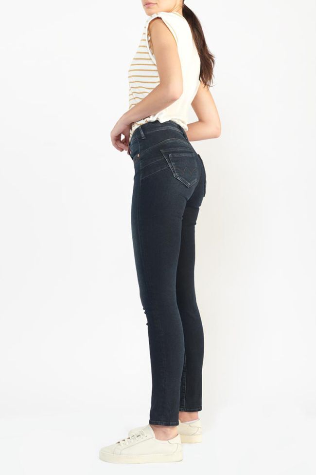 Jeans pulp slim Line taille haute bleu-noir N°1