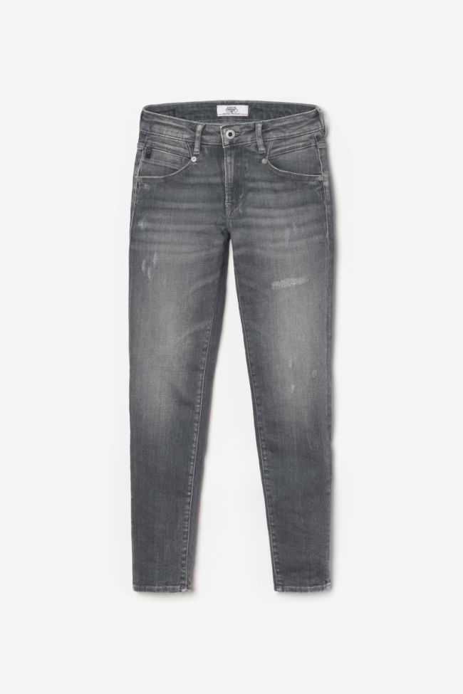 Jeans power skinny Linz 7/8ème destroy gris N°2
