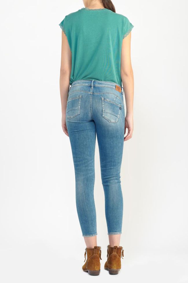 Jeans pulp slim Marsa 7/8ème destroy vintage bleu N°4