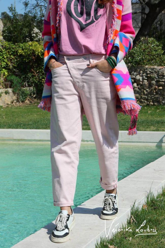 Mary boyfit jeans rose by Véronika Loubry