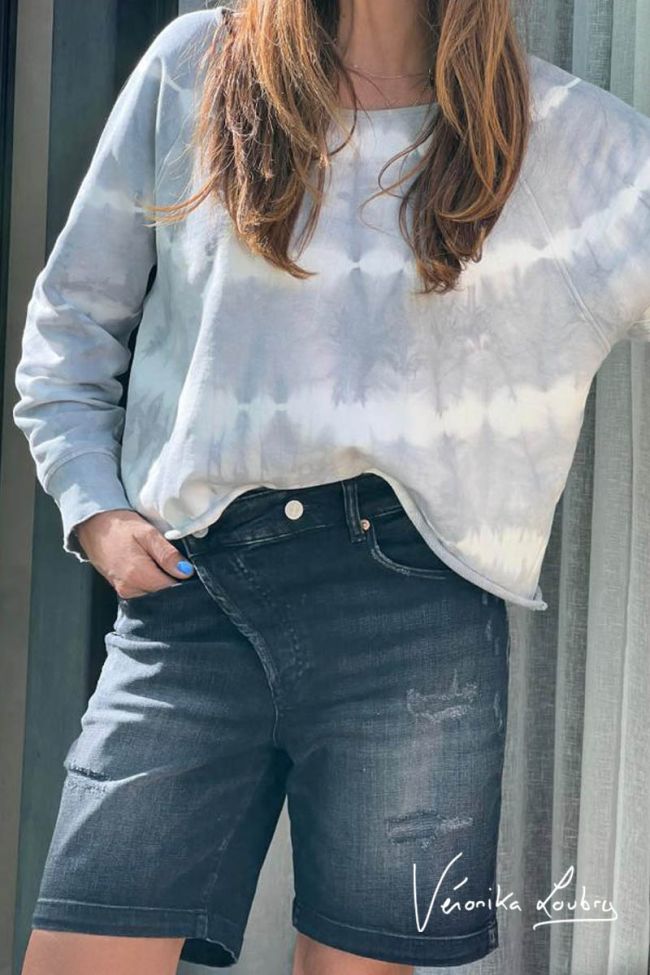 Bermuda Mary en jeans noir by Véronika Loubry