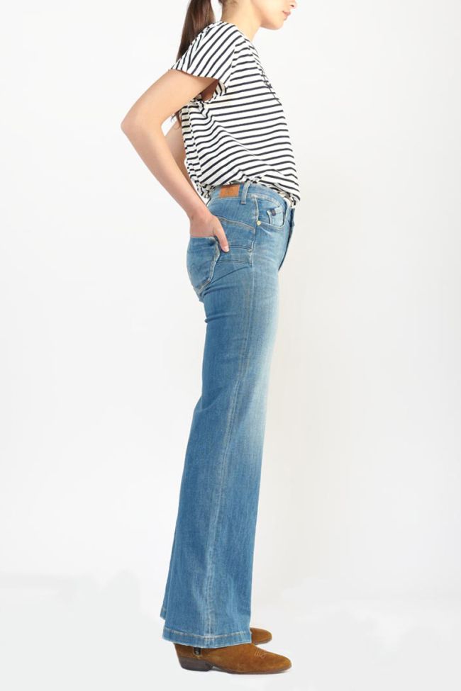 Jeans pulp flare Mina taille haute vintage bleu N°4