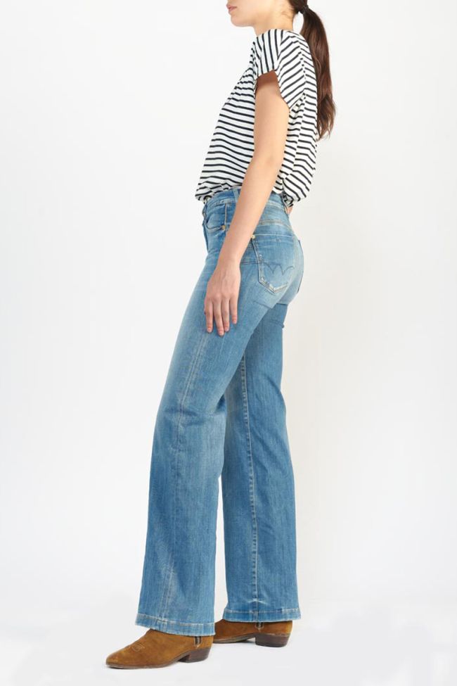 Jeans pulp flare Mina taille haute vintage bleu N°4