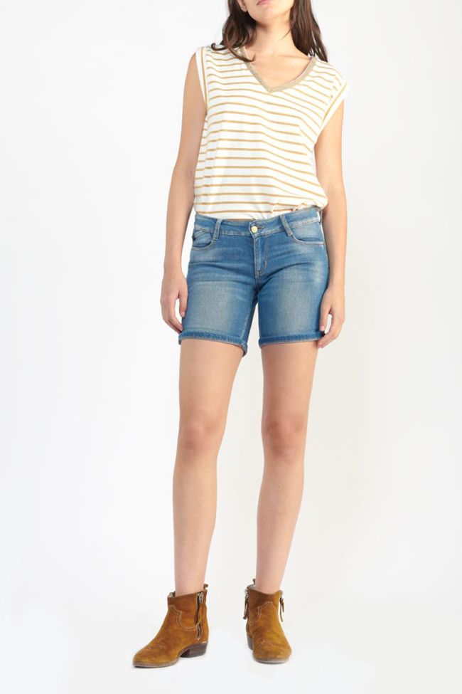 Short Paola en jeans bleu