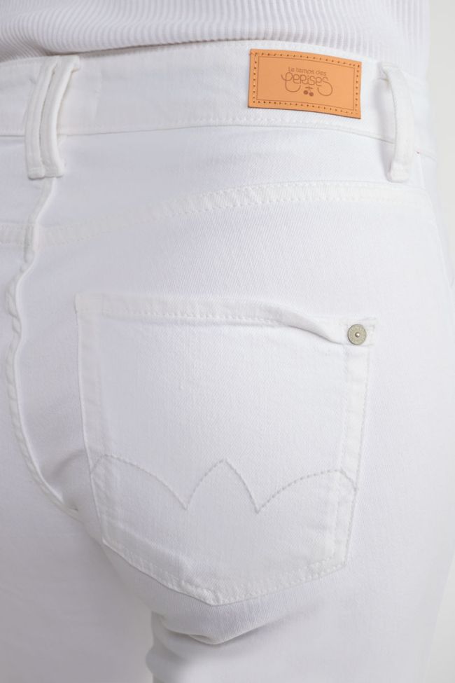Jeans Pricilia taille haute 7/8ème blanc 