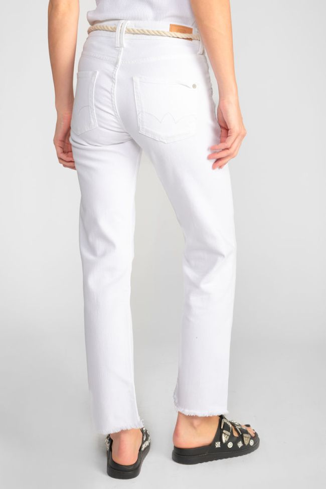 Jeans Pricilia taille haute 7/8ème blanc 