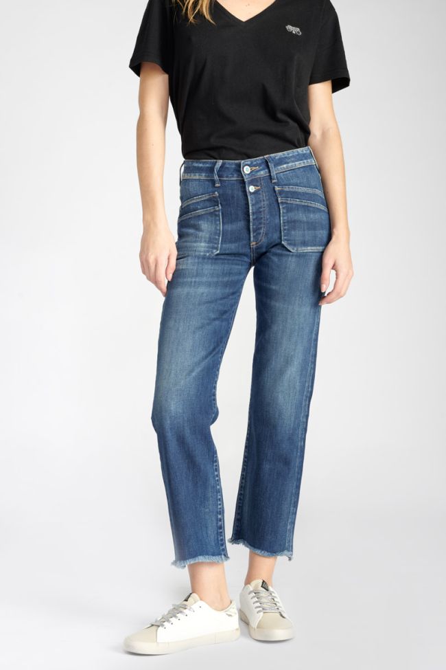 Jeans Pricilia taille haute 7/8ème bleu N°2