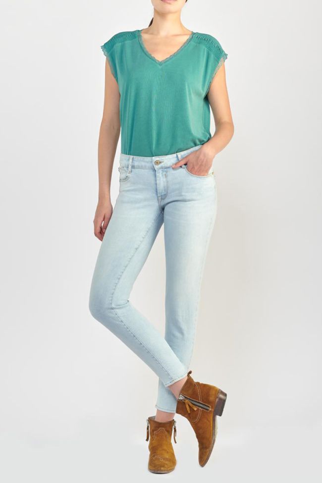 Jeans pulp slim 7/8ème bleu N°5