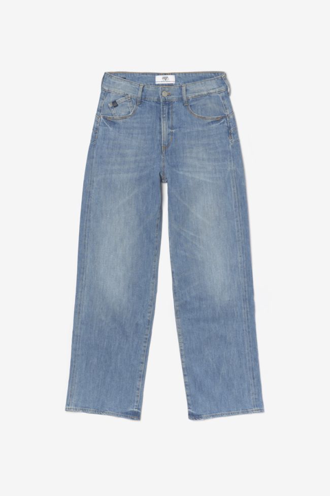 Jeans pulp wide leg taille haute 7/8ème bleu N°4