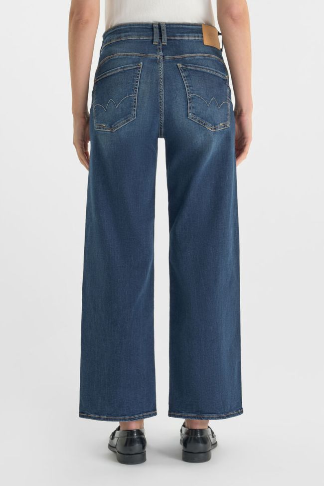 Jeans pulp wide leg taille haute 7/8ème bleu N°4