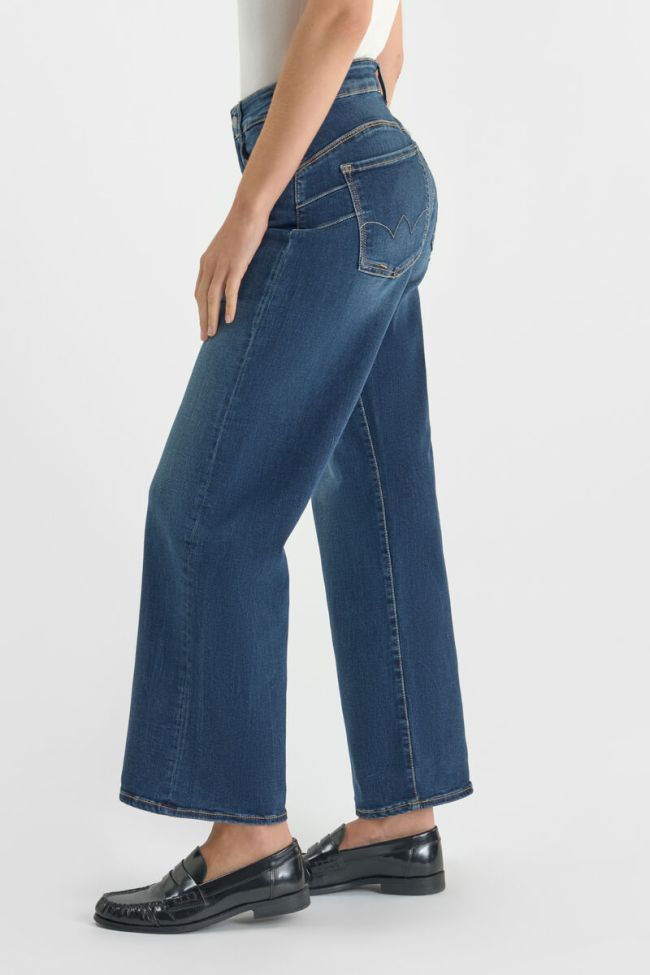 Jeans pulp wide leg taille haute 7/8ème bleu N°4