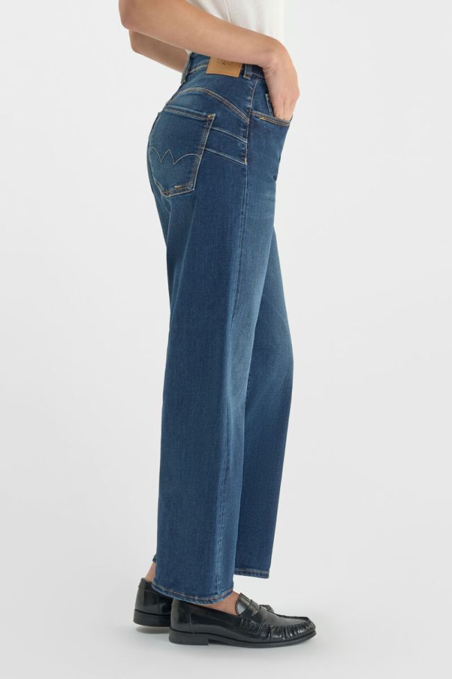 Jeans pulp wide leg taille haute 7/8ème bleu N°4