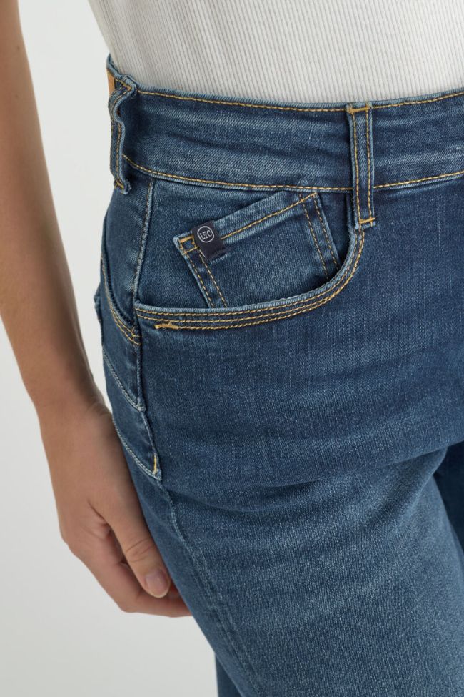 Jeans pulp wide leg taille haute 7/8ème bleu N°4