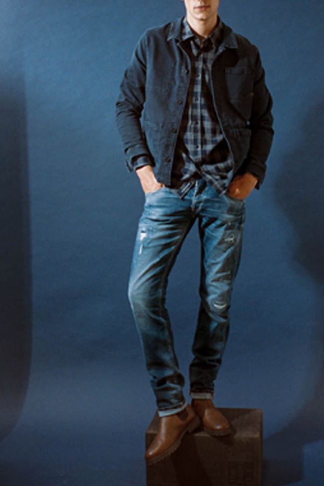 Jeans 700/11 adjusted Niko destroy vintage bleu N°2