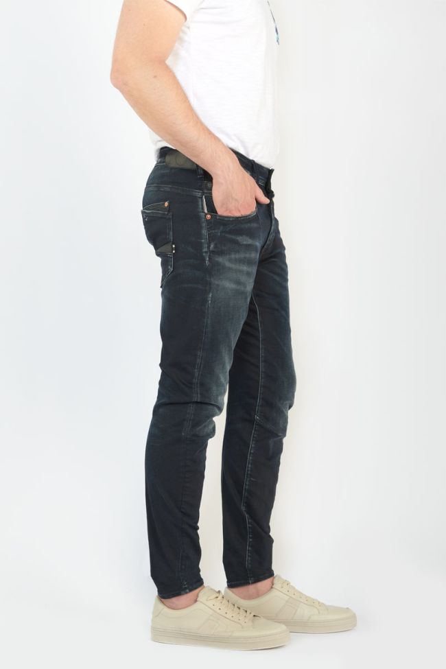 Jeans 900/03 tapered arqué Dalvik destroy bleu-noir N°1