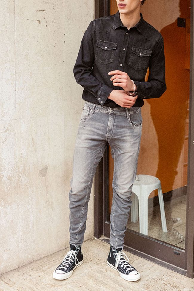 Jeans 900/03 jogg tapered arqué gris N°2