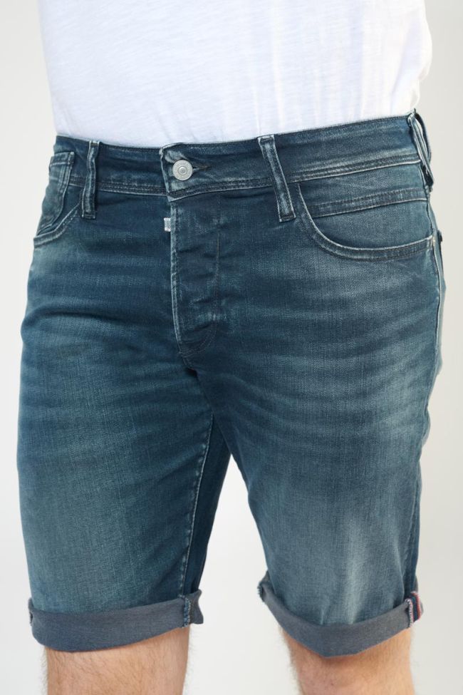 Bermuda Laredo en jeans bleu noir délavé
