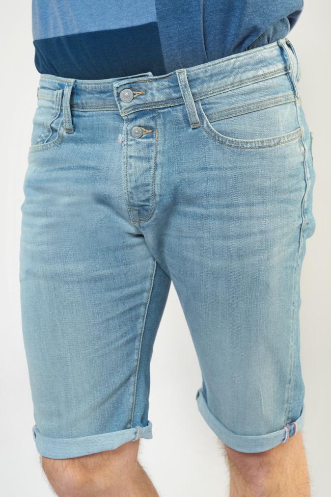 Bermuda Laredo en jeans bleu clair délavé
