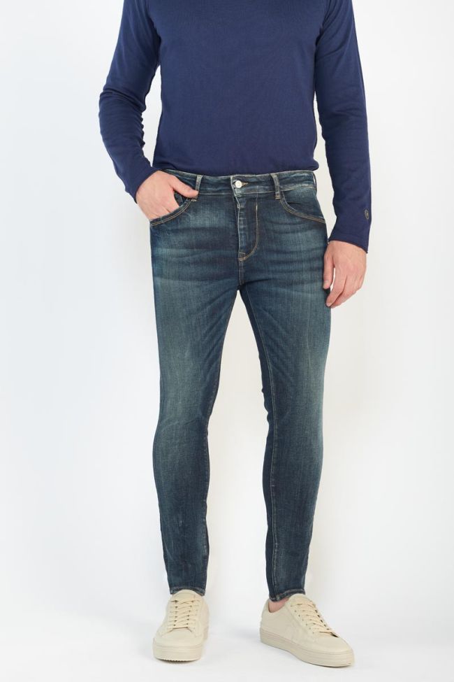 Jeans power skinny 7/8ème vintage bleu N°1