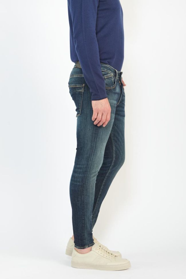 Jeans power skinny 7/8ème vintage bleu N°1
