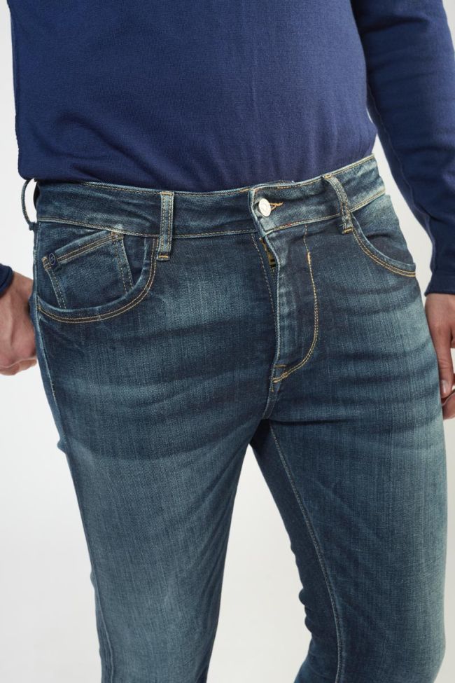 Jeans power skinny 7/8ème vintage bleu N°1