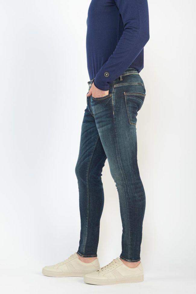 Jeans power skinny 7/8ème vintage bleu N°1